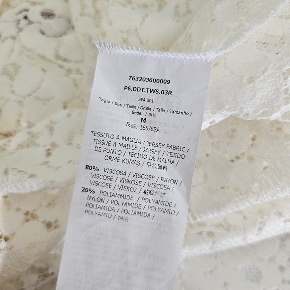 MaxMara Studio White Lace Slip Dress - Picture 7 of 8